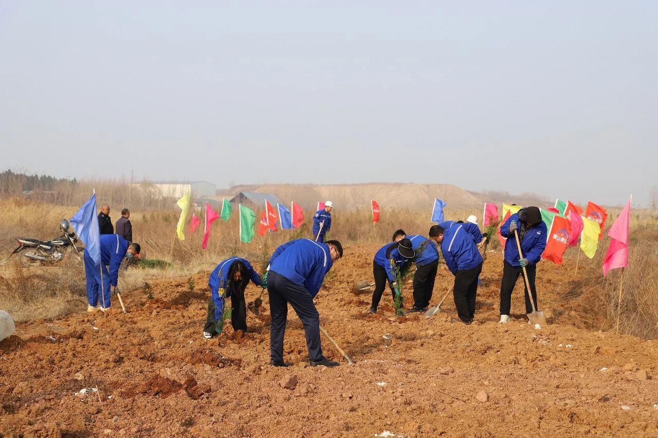 “植”此青绿·不负春光——重山光电积极组织参加集团植树绿化活动